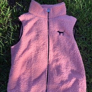 Pink Medium Sherpa vest